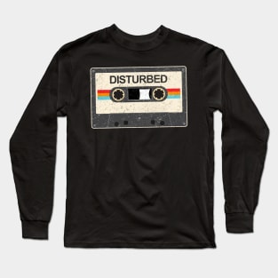 kurniamarga vintage cassette tape Disturbed Long Sleeve T-Shirt